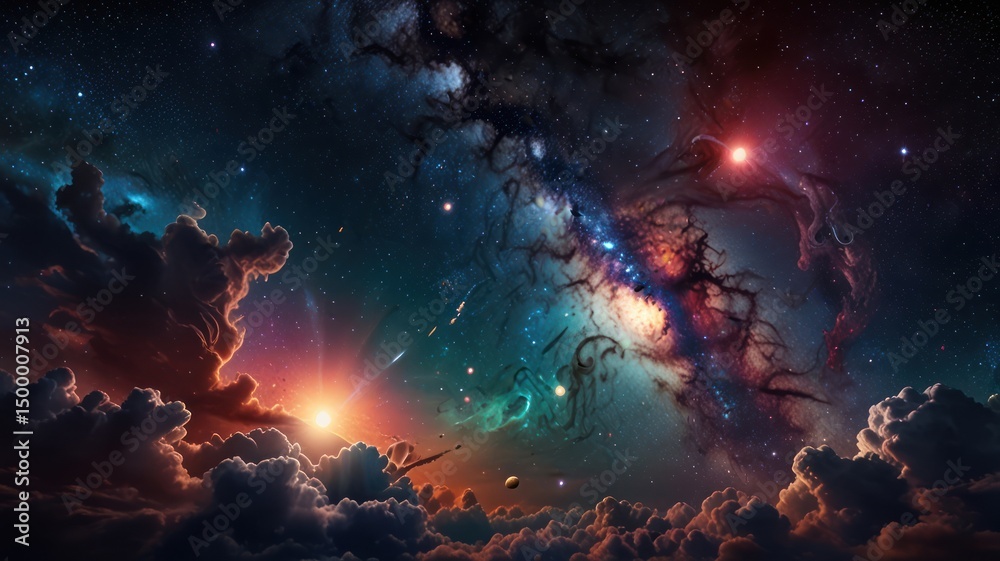 Fototapeta premium Cosmic Cloudscape