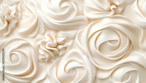 Creamy, textured swirls of frosting