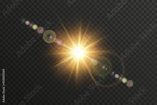Warm shimmer halo surrounds bright central glow.
PNG overlay shines clearly in layered compositions.
Sunlight effect simulates organic light behavior beautifully. Perfect for cards, headers