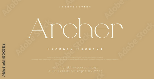 Archer modern stylish small alphabet letter logo design