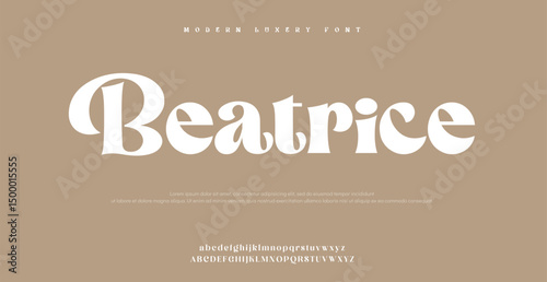 Beatrice modern stylish small alphabet letter logo design
