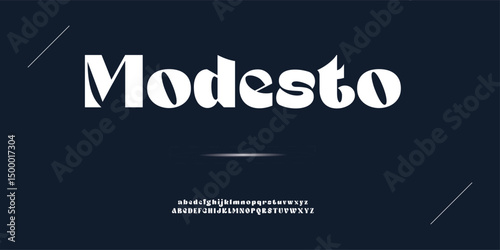Modesto alphabet font, for your logo design, bright colorful letters A, B, C, D, E, F, G, H, I, J, K, L, M, N, O, P, Q, R, S, T, U, V, W, X, Y, Z, vector illustration 10EPS.