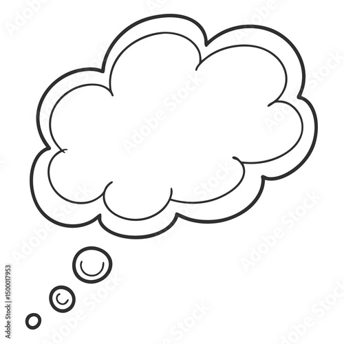 Cloud Symbol for Ideas Thoughts and Daydreaming	