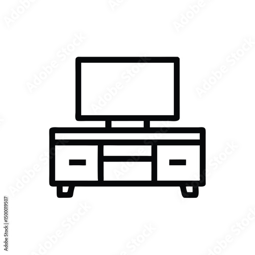 tv set isolated on white