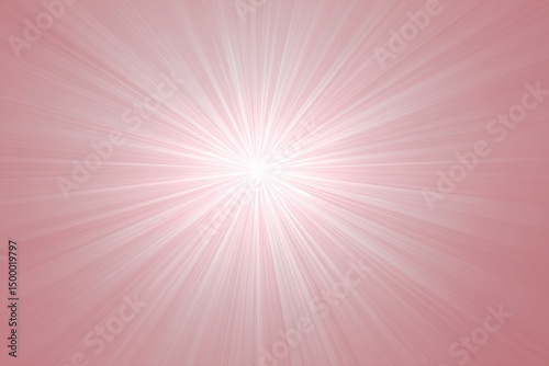radial light burst gradient, pale pink center radiating to white, dreamy soft lighting, minimal style