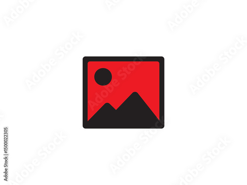 Gallery icon or photo icon and illustration design vector design 