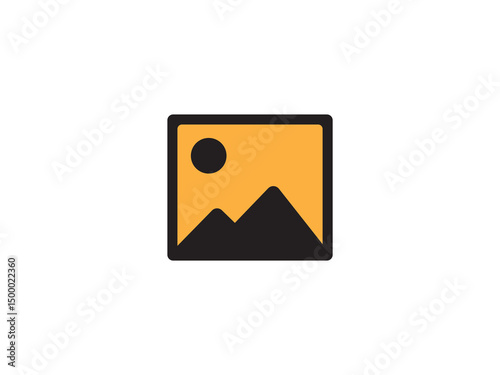 Gallery icon or photo icon and illustration design vector design 