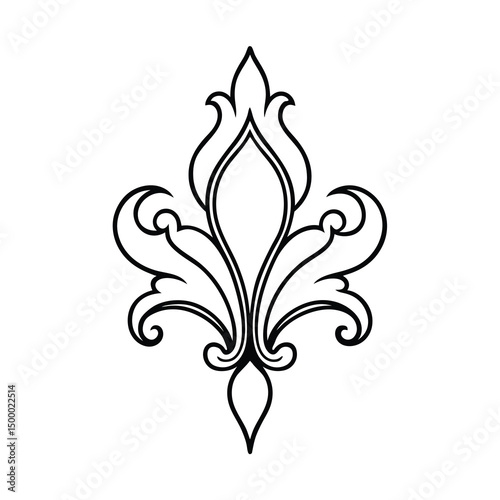 elegant acanthus leaf ornament 