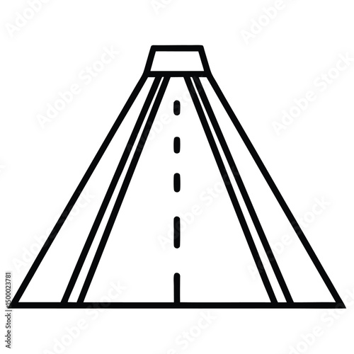 road sign isolated on white
