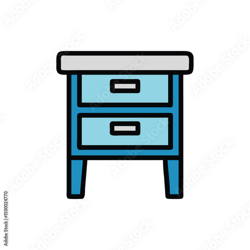 furniture set isolated on white