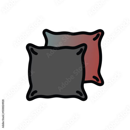 pillow isolated on white background