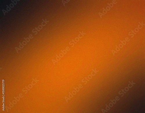 Orange and Black Gradient Background with Grainy Texture Effect

