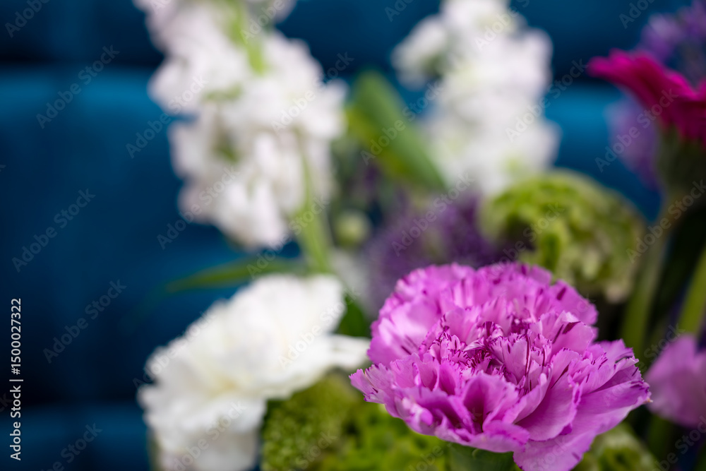 Colorful arrangement of flowers in a vibrant setting Colorful arrangement of flowers in a vibrant setting