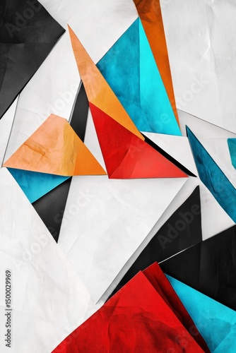 Abstract geometric pattern. Lineart texture with multi colors and high contrast. Art-deco
