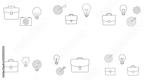 set of doodle icons