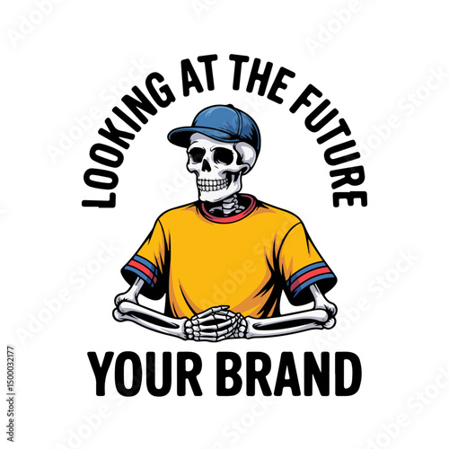 Skeleton in Streetwear Looking at the Future