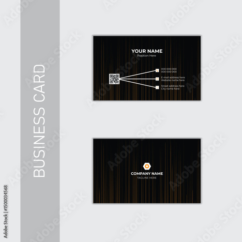 Modern minimal presentation business card design template .