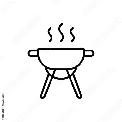 vector illustration of a pan on a white background