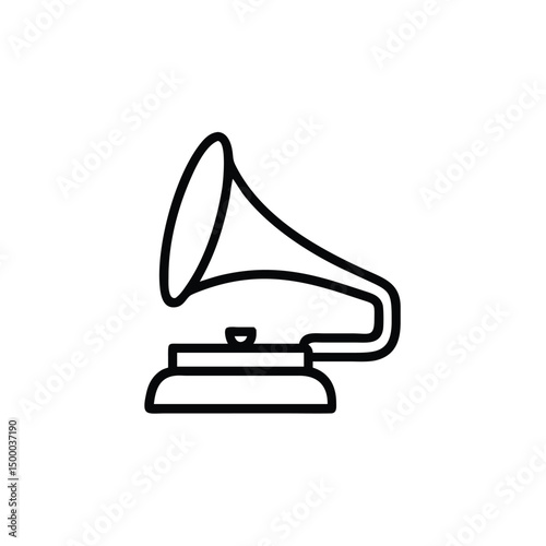 vector illustration of an old vinyl record