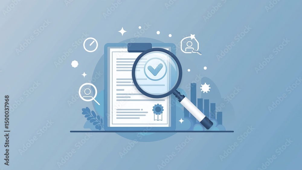 A circular icon with a checkmark and connected elements, symbolizing approval or completion. A circular icon with a checkmark and connected elements, symbolizing approval or completion.