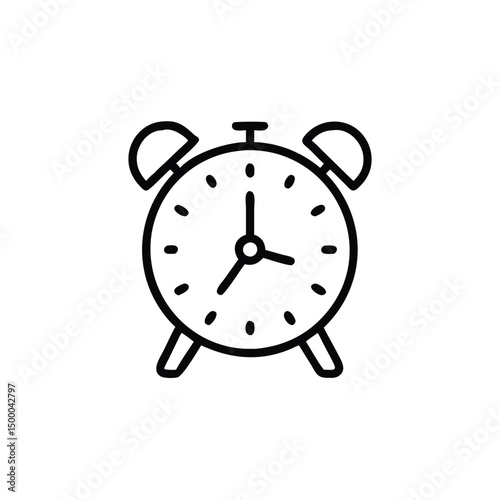 alarm clock isolated on white