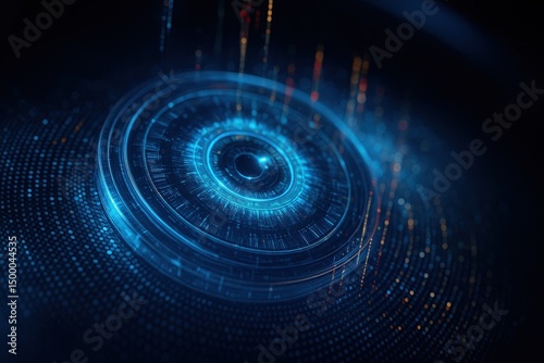 Futuristic Digital Interface – Abstract Data Visualization

