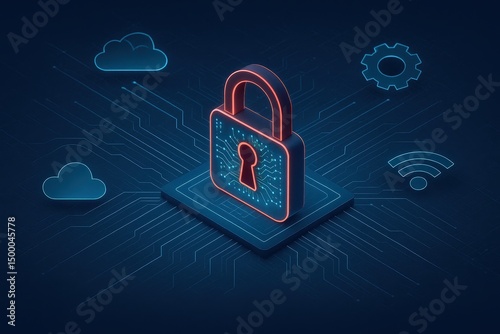 Cybersecurity Lock – Data Protection in the Digital Age