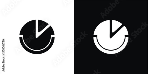 Abstract vector illustration of a no parking sign with a clock icon symbolizing business time