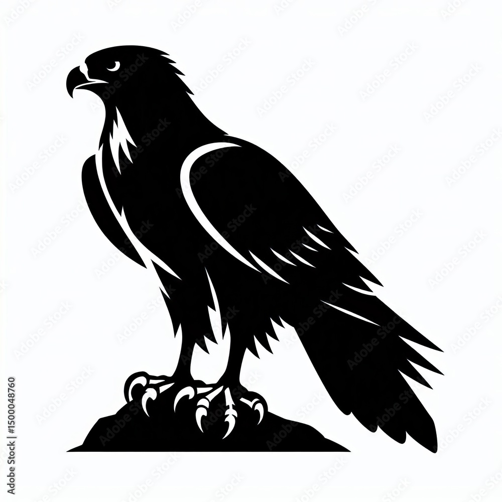 Obraz premium hawk Silhouette