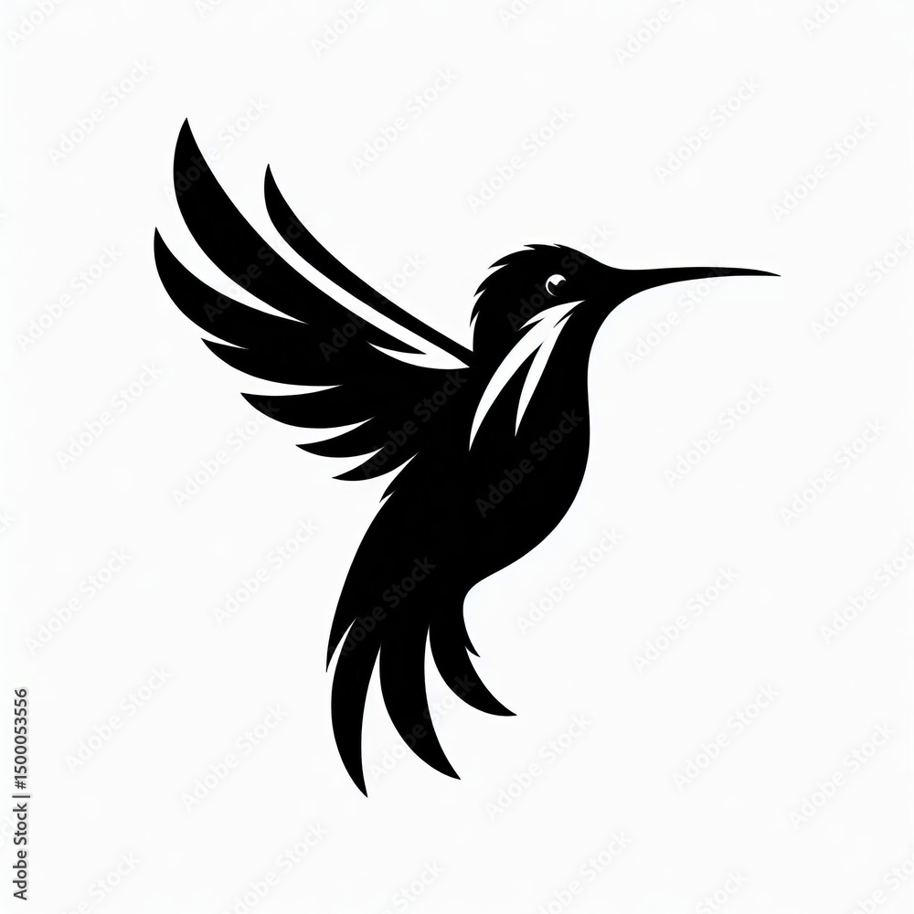 Fototapeta premium Hummingbird Silhouette