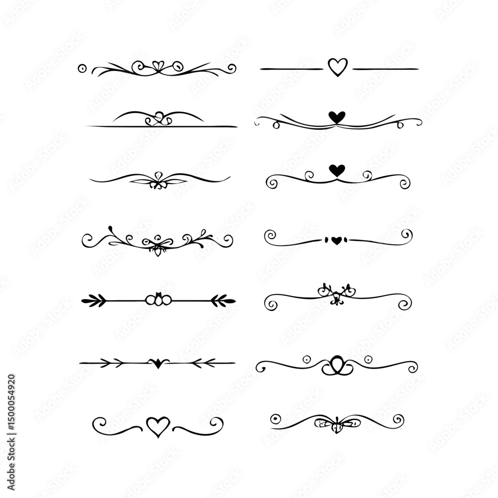 Hand drawn text dividers and graphic elements. Vector floral designs. Vintage ornament divider set.Hand drawn border collection for invitation,poster,banner.Retro decoration vector collection
Hand drawn text dividers and graphic elements. Vector floral designs. Vintage ornament divider set.Hand drawn border collection for invitation,poster,banner.Retro decoration vector collection