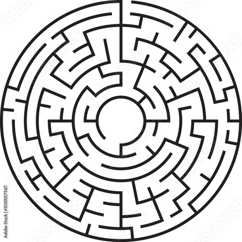 Circular Maze Puzzle Concentric Paths, Challenge, Solution, Strategy, Game