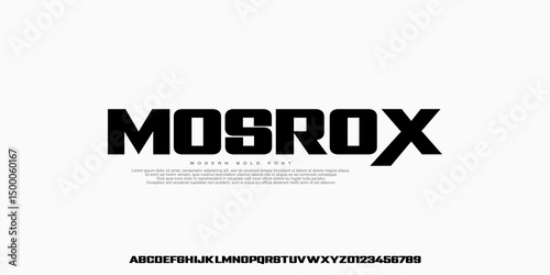 Modern Bold Font Sport Alphabet. Heavy Strong,Typography urban style fonts for technology, digital, movie logo design. vector illustration