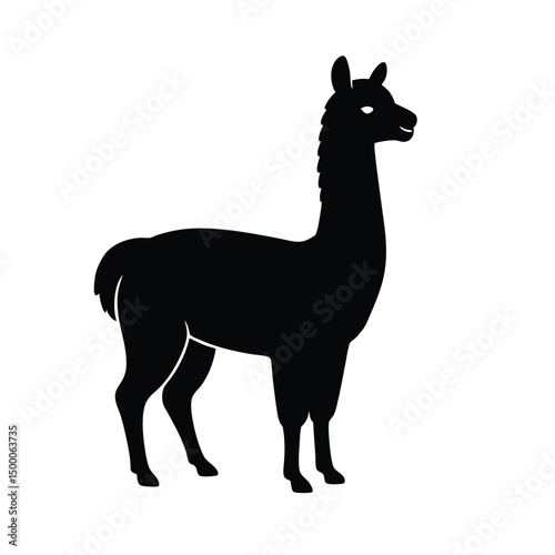 alpaca vector silhouette