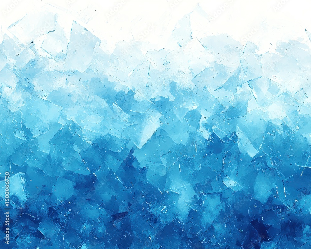 Obraz premium Blue ice shards