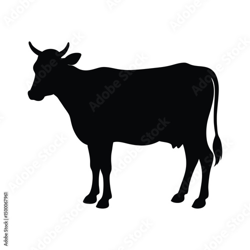 dexter cow vector silhouette