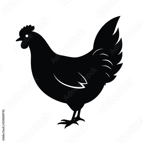 hen vector silhouette