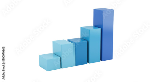 Free Download Isolated Blue Bar Chart - GFXLoad
