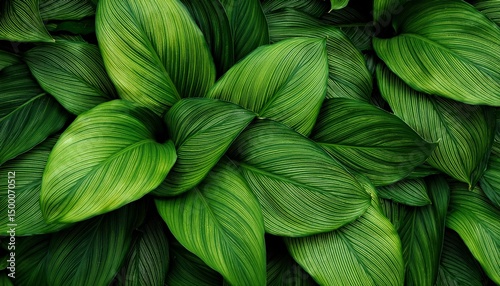 vibrant green leaves background