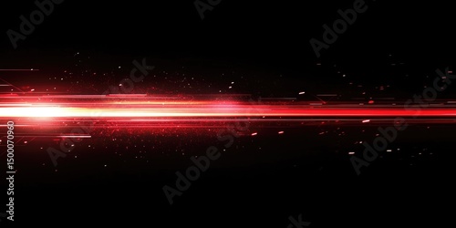 Red light streaks across a black background (1)