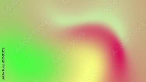 Abstract colorful gradient background with smooth transitions of green, pink, and beige hues