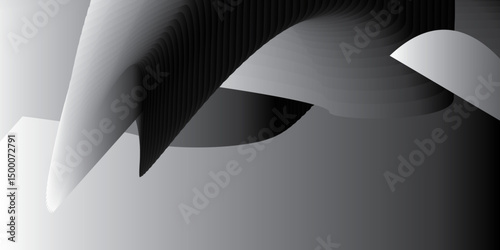 A hole in paper design template with a curled corner and shadow creates an empty concept on a light grey textured background