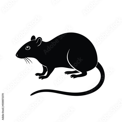 rat vector silhouette