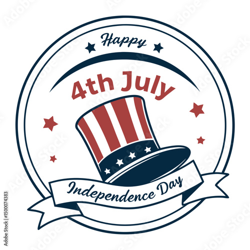 Celebrating Independence Day with American Patriotic Festive Holiday Hat