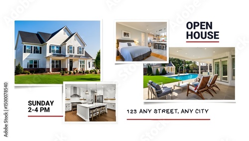 Open house sunday real estate listing home for sale dream house property tour event