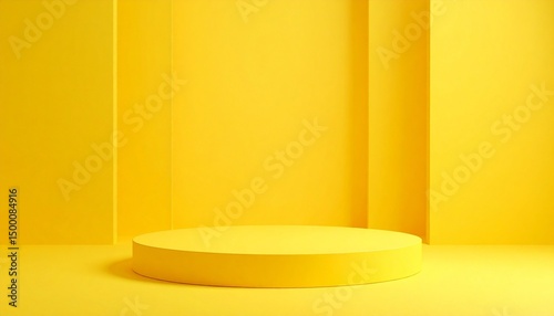 empty podium for exhibit