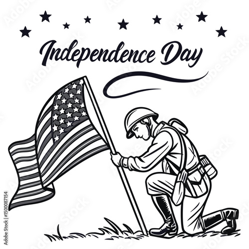Celebrating the Freedom of the Nation Fourth July Holiday