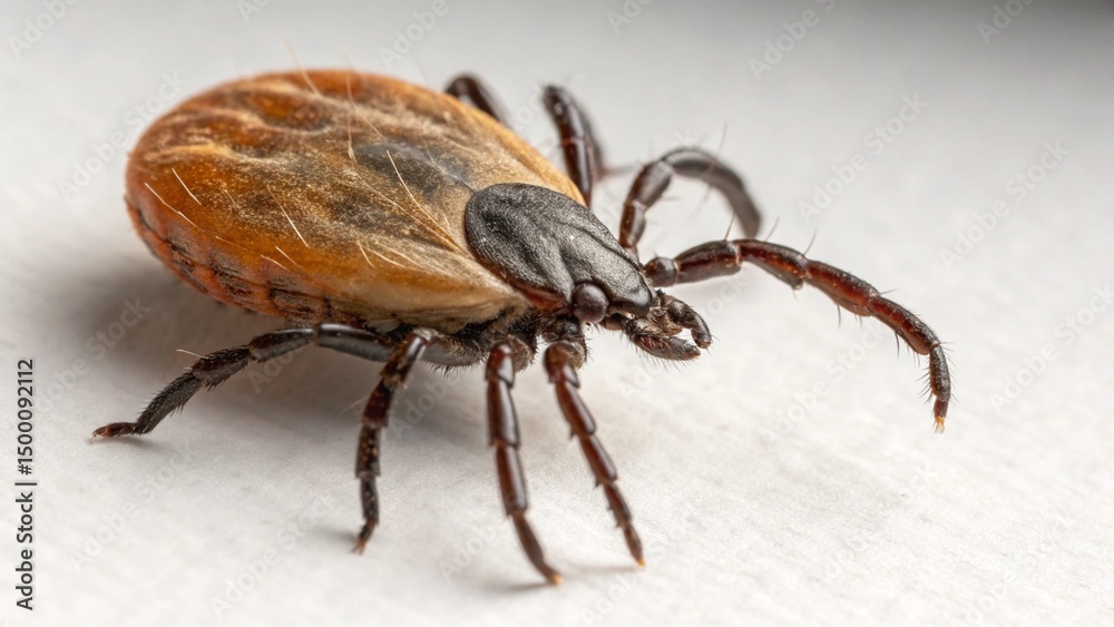 Tick on studio background Tick on studio background
