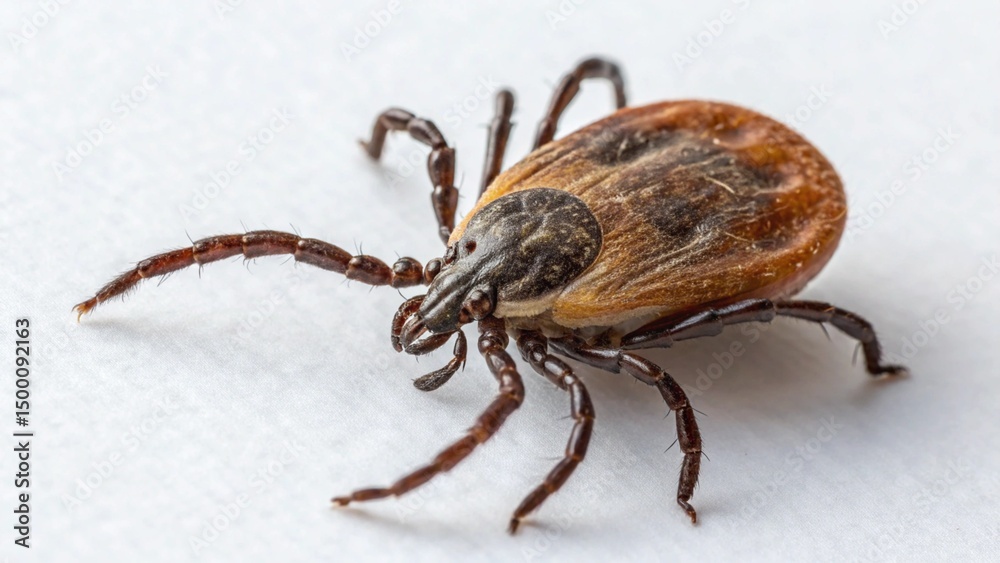 Tick on studio background Tick on studio background