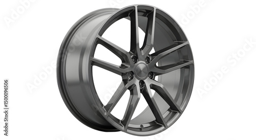 Dark gray alloy wheel